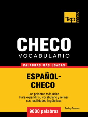 cover image of Vocabulario Español-Checo